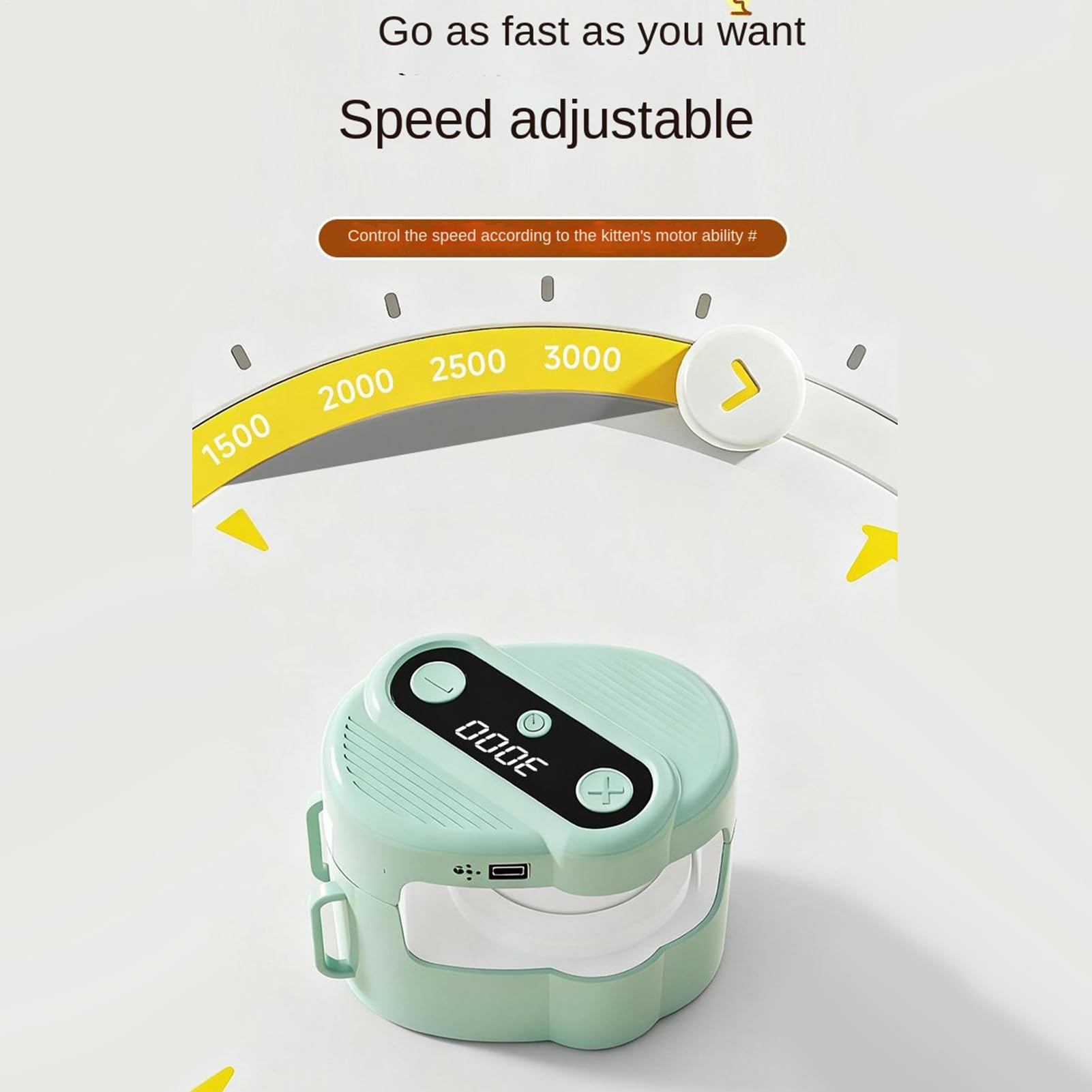 Juguete Eléctrico para Gatos Ratón Automático Con Actividades De Cinta De | Juguetes de Ejercicio con Velocidad Ajustable Para Casa Sala Cocina Apartamento Área De Juego
