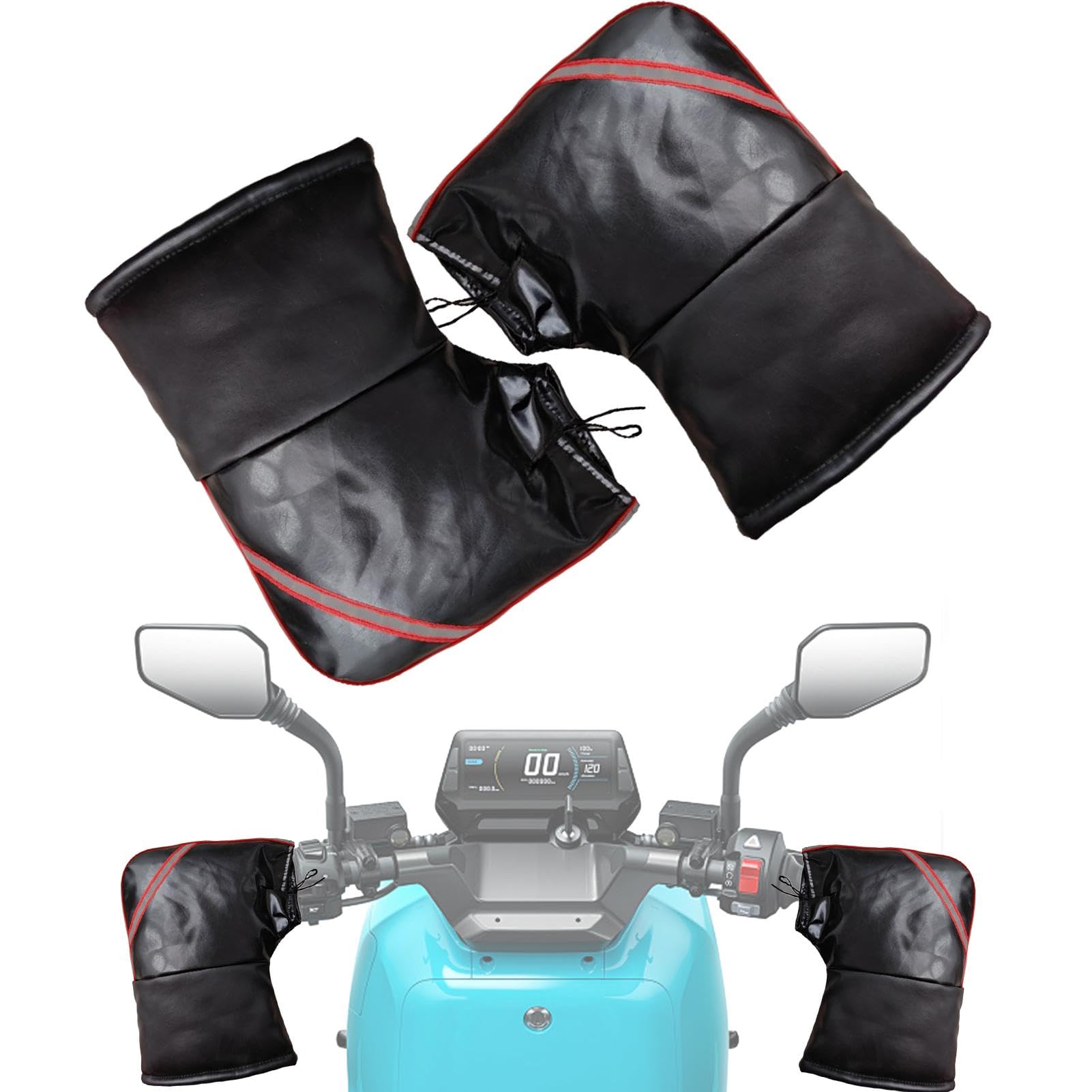 Rękawice na kierownicę motocykla | Pokrowiec na odzież rowerową Nowe rękawice na kierownicę motocykla - Pokrowiec na kierownicę roweru, ciepłe rękawiczki rowerowe do rowerów górskich
