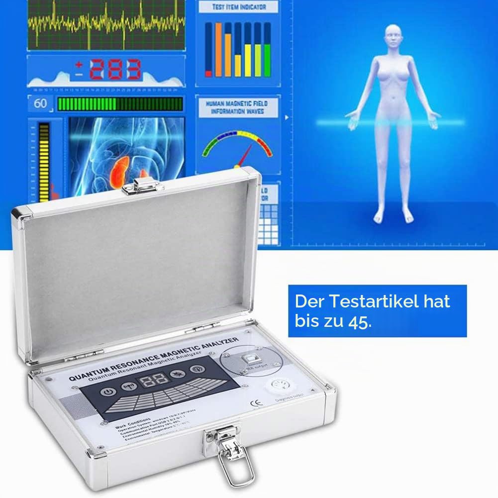 Quantum Magnet Resonanz Körper Gesundheit Analysegerät - Quantum Therapy Analyzer - Resonanzanalysator - Neueste 45 Berichte Quantum Magnet Resonanz Körper Analysegerät