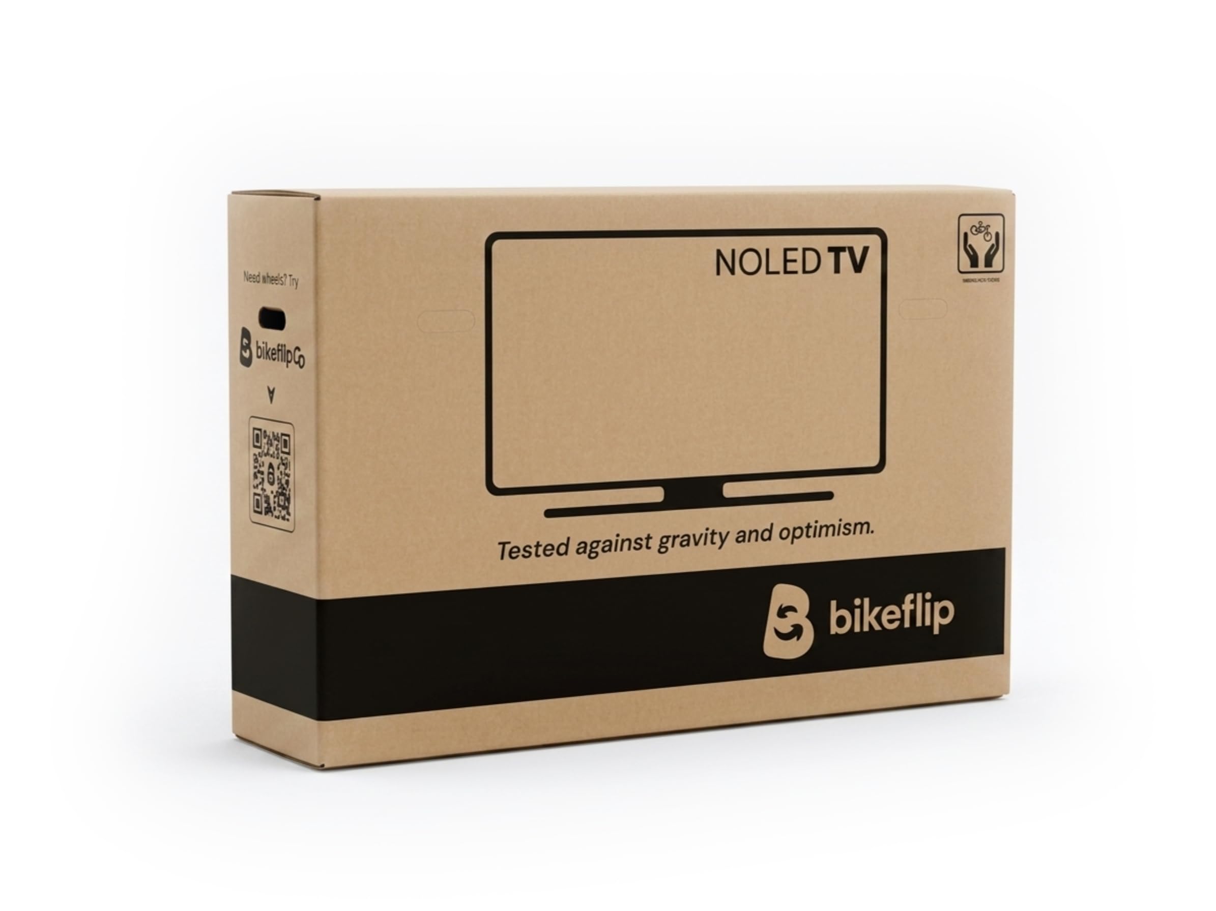 Bikeflip Caja para envío de bicicletas de carreras con montaje rápido, ideal para viajes y transporte mensajero, disponible en tres tamaños (pequeña)