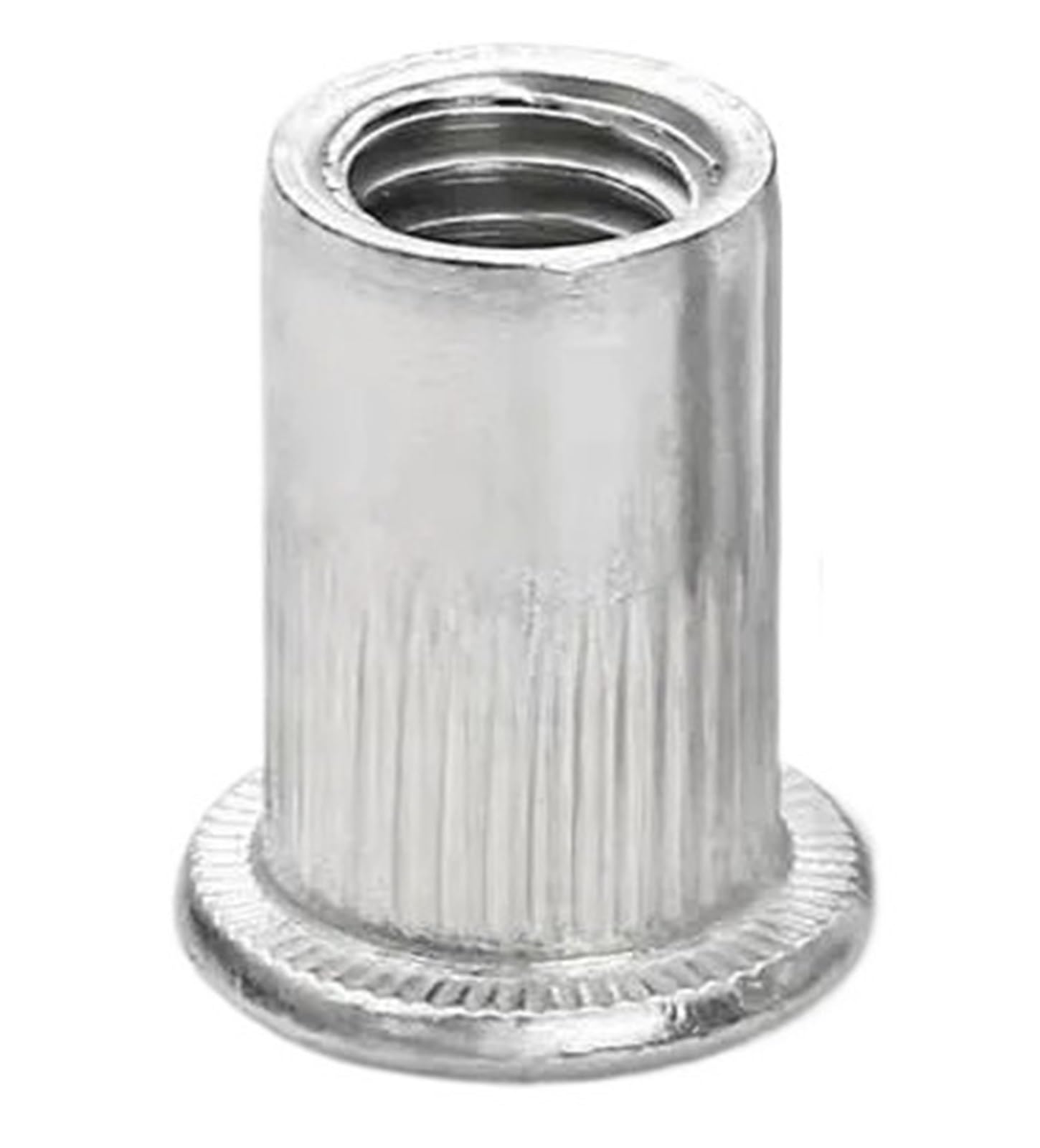 Dadi a rivetto 30-200 pz M3-M12 304 Acciaio Inossidabile Al Carbonio Alluminio Testa Svasata Piatta Rivetto Dado Inserto Nutsert Cap(Aluminum,M5 200Pcs)