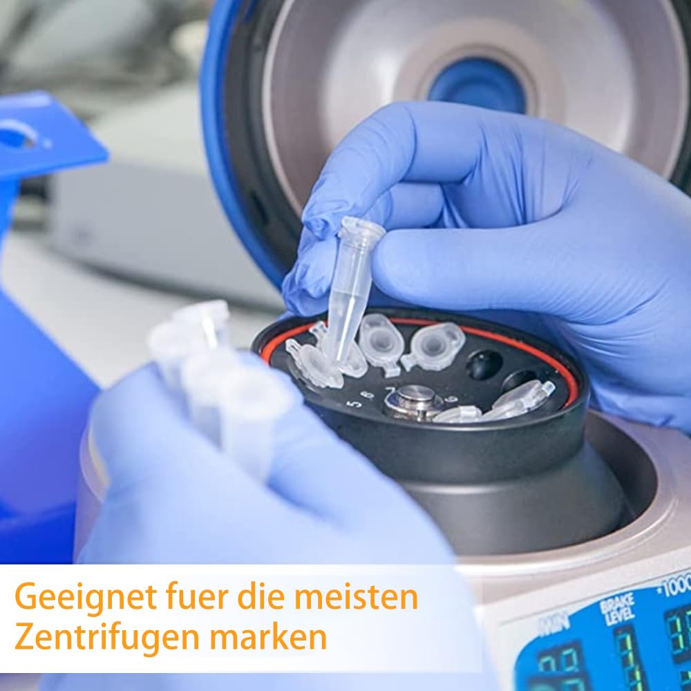 Provette Da Centrifuga 1.5ml - 100 Pezzi Con Tappo A Scatto Per Laboratorio - Foto 10