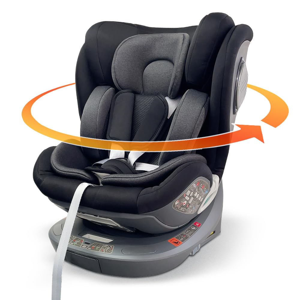 Amazon | アイリスプラザ 360°回転式 アーム付き ISOFIX固定 