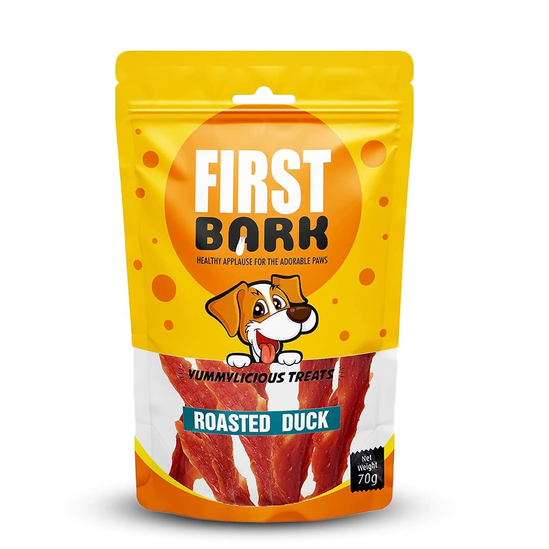FirstBark Chicken Jerky Dog Treats, Human Grade High Protein Chicken, Fully Digestible Healthy Snack & Training Treat, Free from by-Products & Gluten, Roasted Duck (6 X 70g) Sold by DogsNCats (B08P9MTCDK) Amazon Price History, Amazon Price Tracker