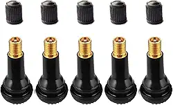 Kit 05 Válvulas de borracha para pneu de passeio TR-414 - Rodas de Liga leve ou Ferro