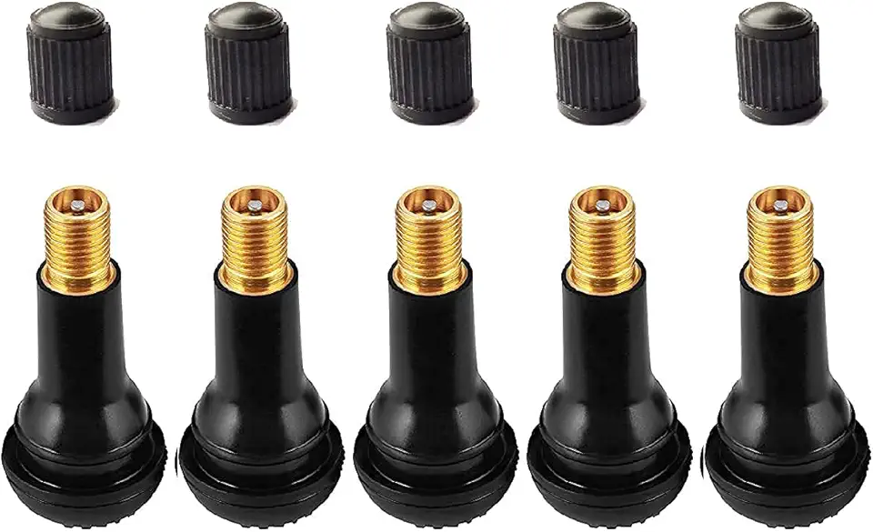 Kit 05 Válvulas de borracha para pneu de passeio TR-414 - Rodas de Liga leve ou Ferro
