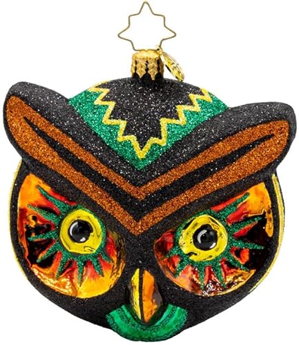 Miniatura 3 de Christopher Radko Adorno decorativo de cristal europeo hecho a mano para Halloween, árbol de Navidad, mujer bruja