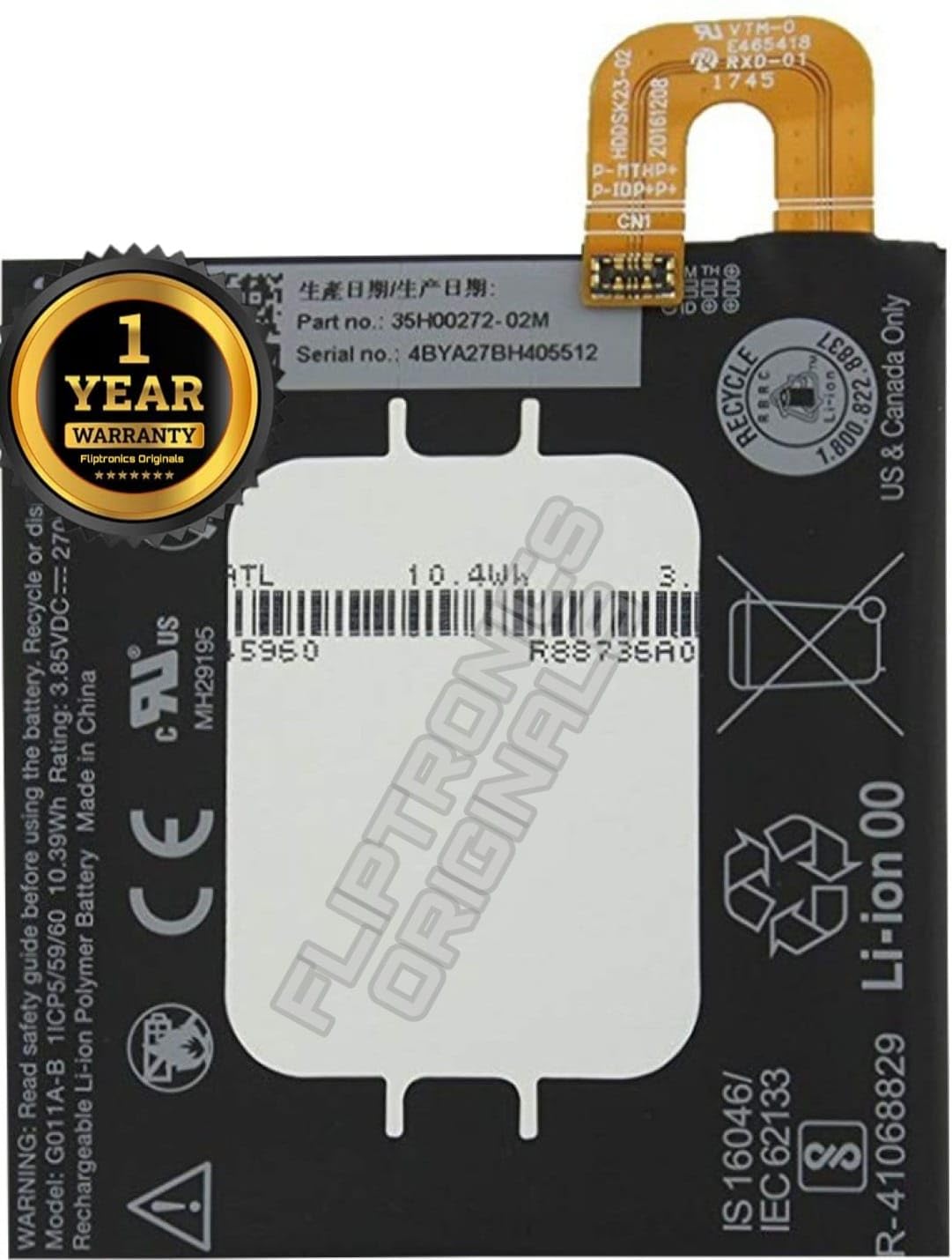 FLIPTRONICS ORIGINALS™ G011A-B Battery for HTC Google Pixel 2 Battery with 1 Year Warranty **** (K280)