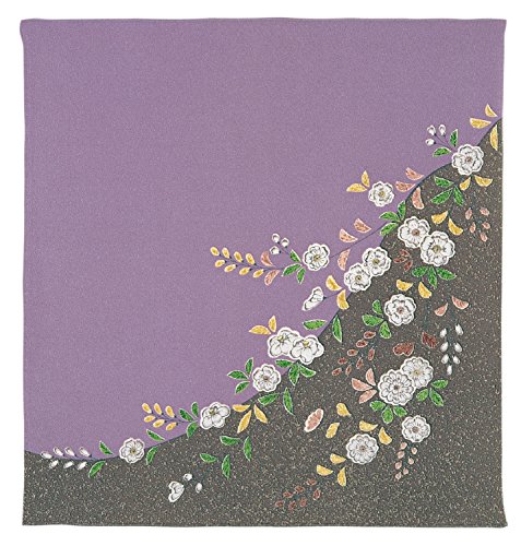 むす美 風呂敷 ふろしき 約68cm 正絹 ちりめん 友禅 二巾 7号 (箱入り) 辻ヶ花 ハトバ 日本製 30623-673