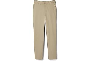 Relaxed Fit Khaki Pants for Boys with Adjustable Waist