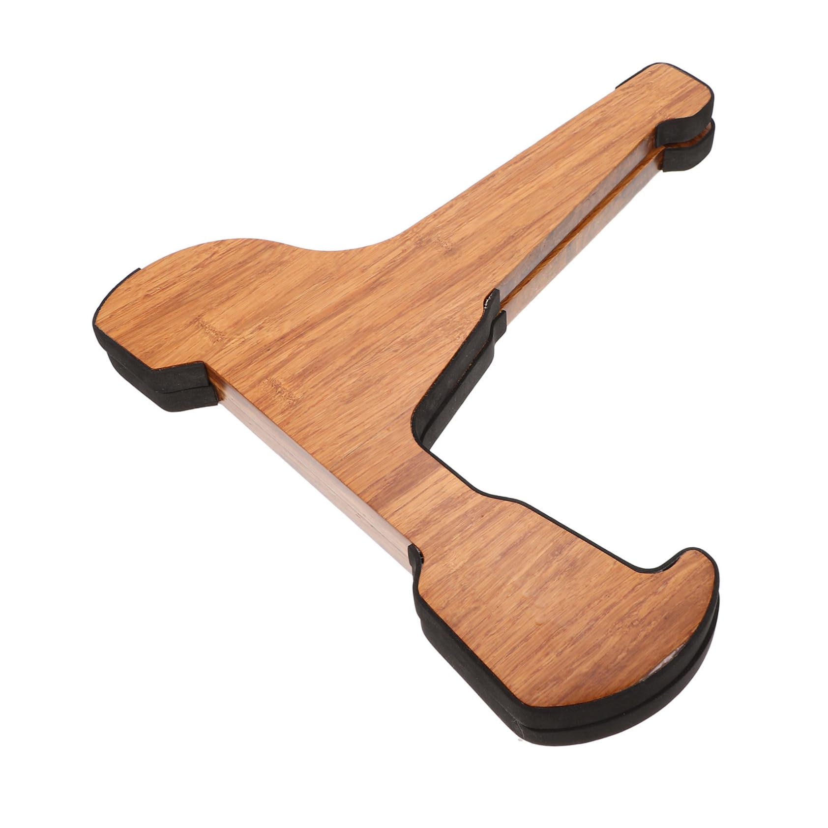 Totority Bamboo Violin Guitar Stand and Sturdy Folding and Compact for for Musicians