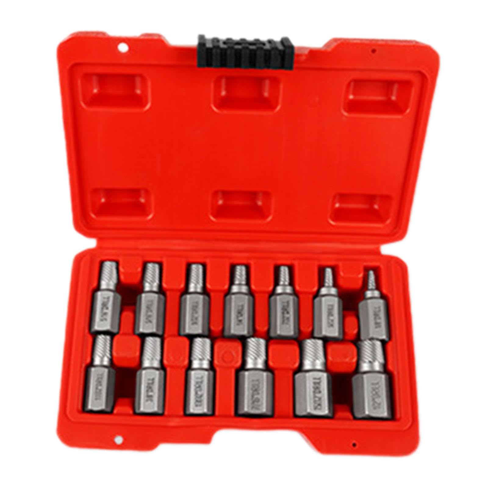 Cydzsra Screw Remover Bolt Extractor Tools Portable Easy Carry Rusted Screw Extraction Made Simple Hex Extractor Tools Is Made Steel Hex Head Bolt Set