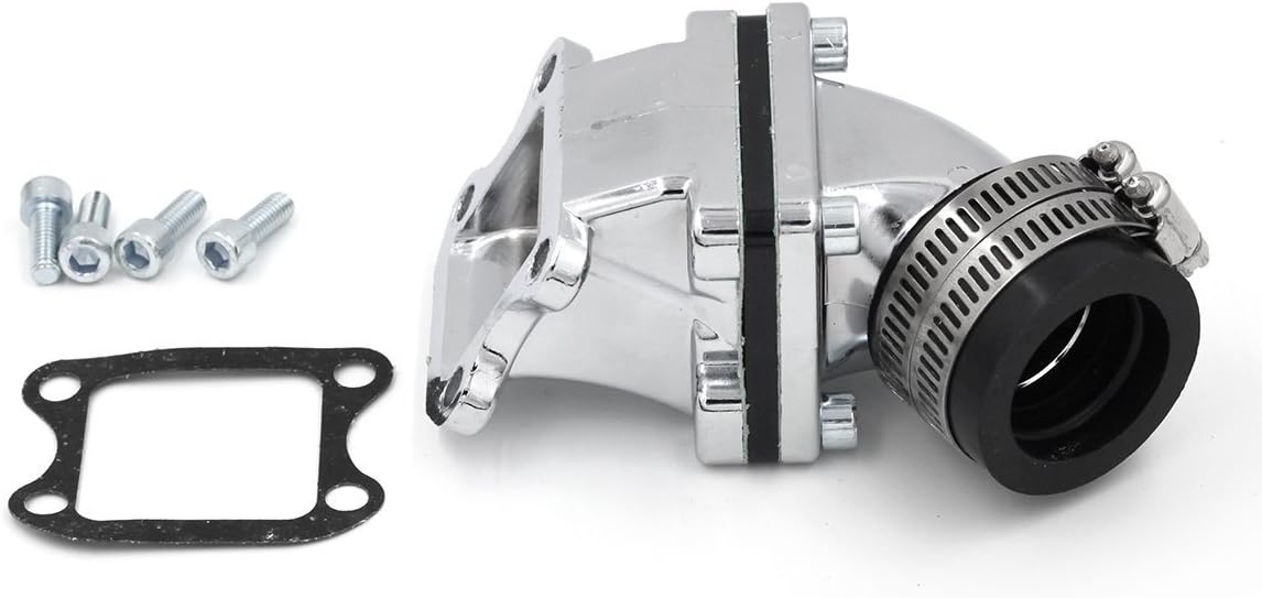 Glixal DIO AF16/18/27/28 DD50 50cc Alloy High Performance Carburetor Intake Manifold Inlet Pipe CX ZX SE50 SK50 SA50 Elite 2 Stroke Scooter Moped ATV