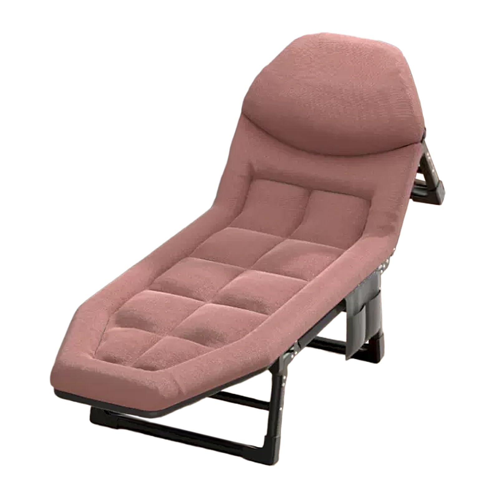 Sillon Cama Individual Plegable Cama Plegable Cama de Camping Portátil Respaldo Ajustable en Seis Posiciones Soporte de 8 Patas no Requiere Instalación(Color:D,Size:200 * 68 * 30cm)