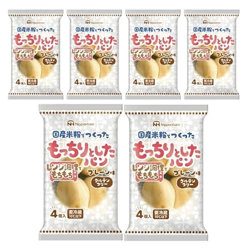 日本ハム もっちりとしたパン (プレーン) 計24個(4個入×6パック)