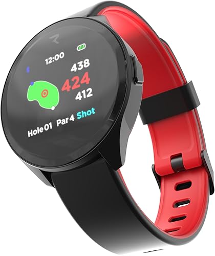 Reloj Rad Reloj de golf GPS con vista verde, posicionamiento dinámico de pines táctil, IPX7 impermeable y más de 40,000 campos.