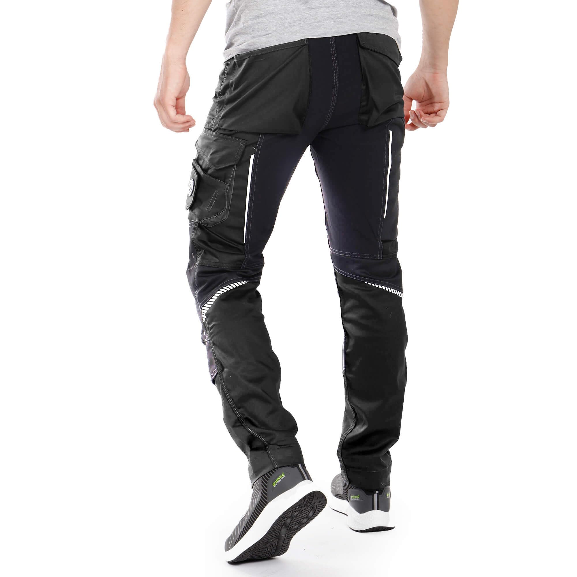 Stenso Pantalones de Hombre Revolt 4Stretch - Pantalones de Trabajo de Hombre - Pantalones de Hombre elásticos con Bolsillos multifuncionales