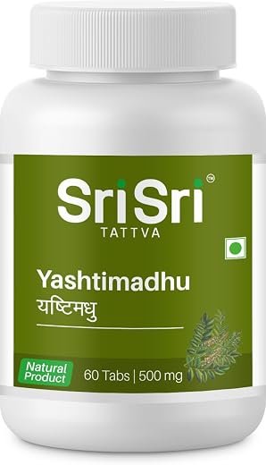 Sri Sri Tattva Yashtimadhu 500Mg Tablet - 60 Count