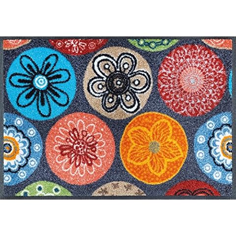 Wash&Dry Door Mat, Acrylic, Multicoloured, 40x60x0.7 cm Cover
