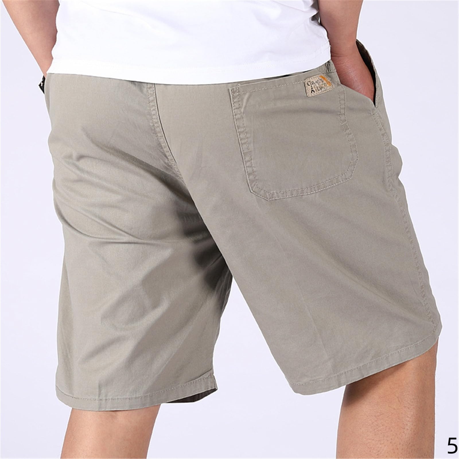 Pantaloncini Uomo Shorts di Cotone Estate Sciolte Sport Casual Cortometrali da Uomo-verde-4xl