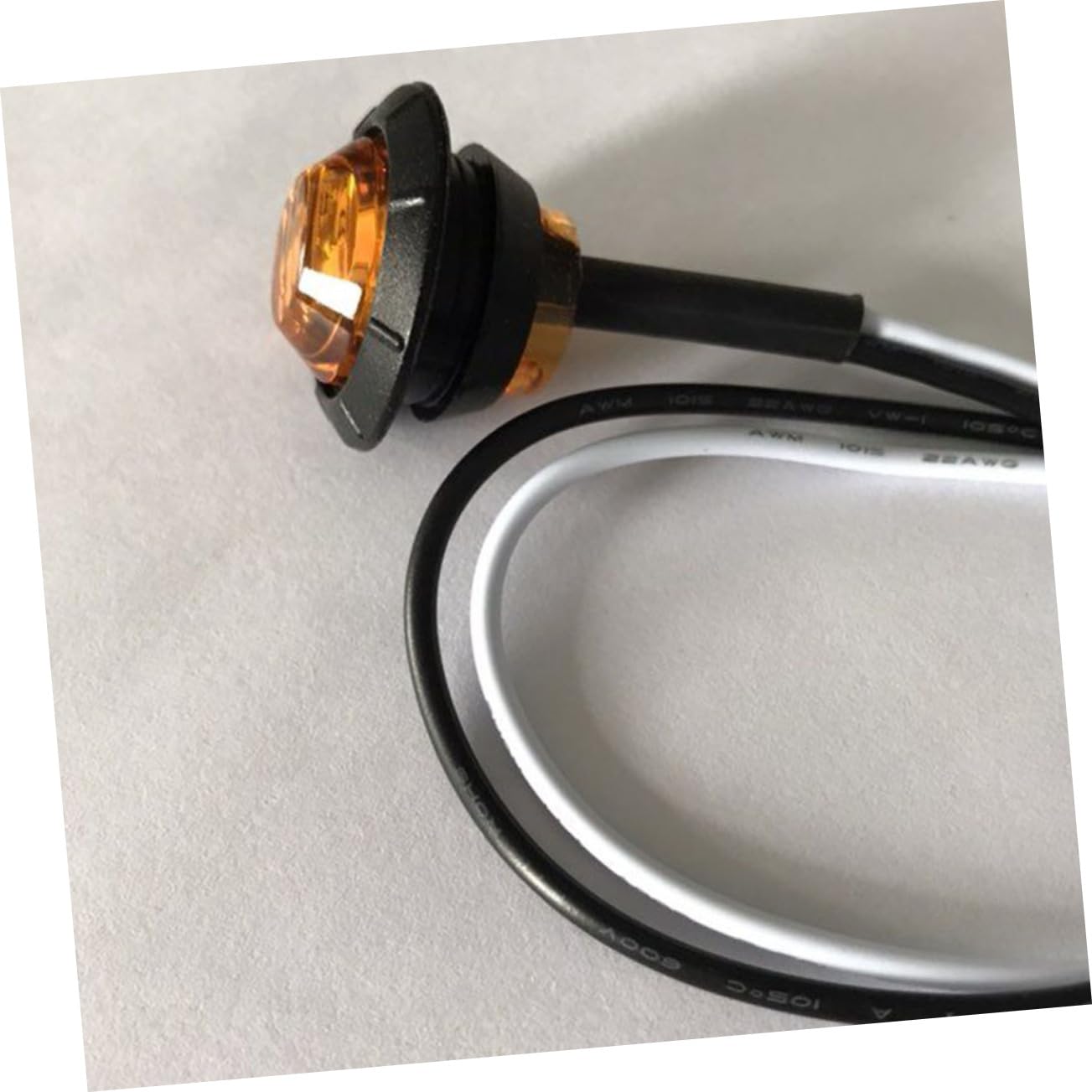 ibasenice 20pezzi Luce Laterale LED LED Rotonda Luce di Posizione Segnalazione per Camion Rimorchio Giallo Basso Consumo Energetico Facile Installazione