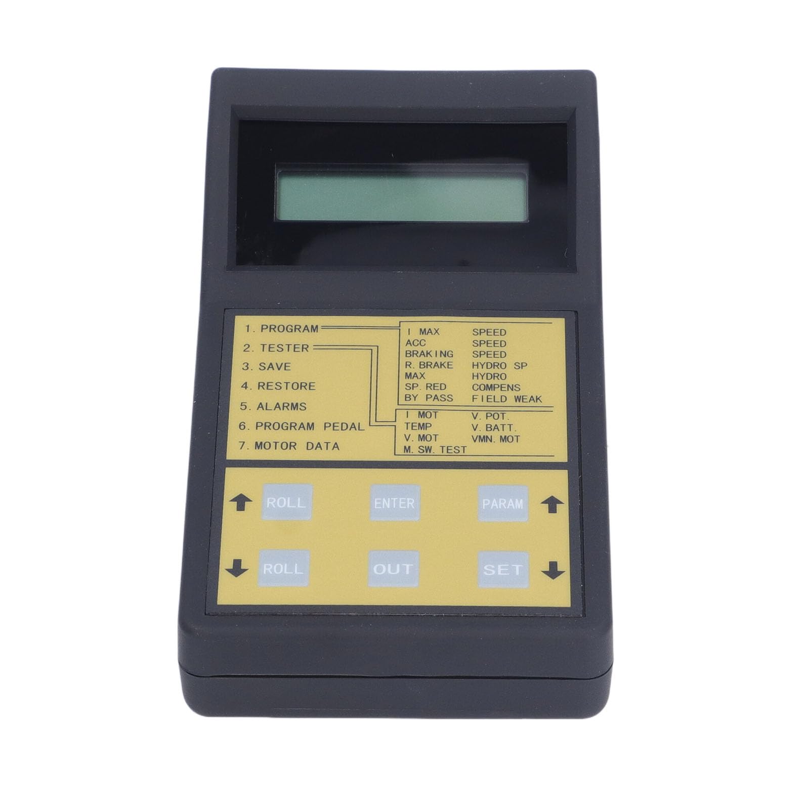 AMONIDA Programador de Unidad Portátil para Controlador de Velocidad Curtis y Controladores ZAPI, Programador de Montacargas Eléctrico Duradero para Detección de Códigos de Falla, Material ABS, 1