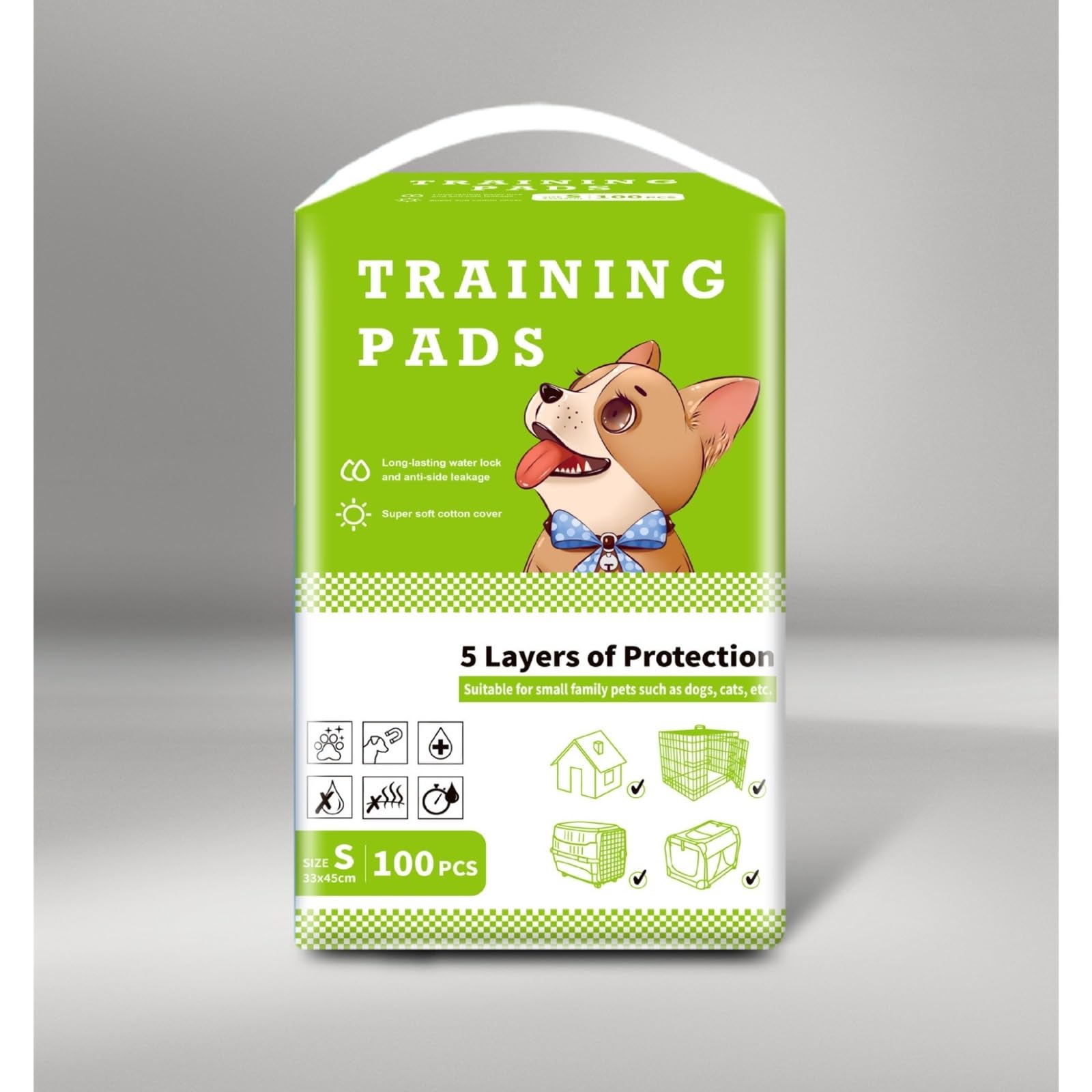 Couches jetables pour chien S 33x45 cm et super absorbantes Générique | Lot de 100