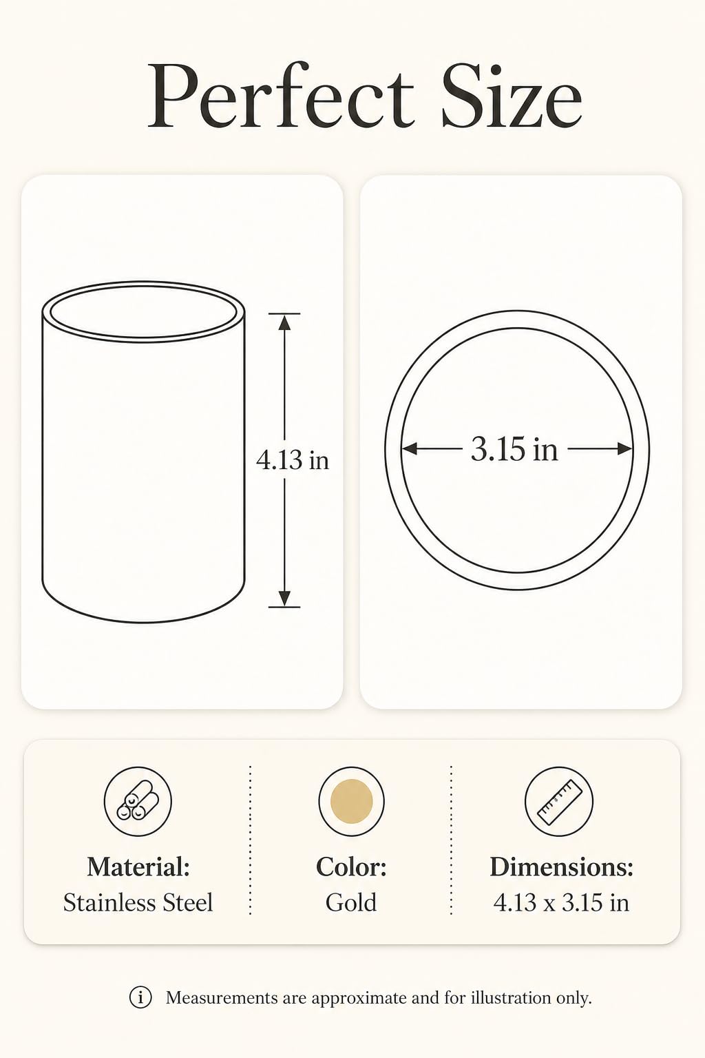 Naroote Porta della Penna Dorata, Portata a Matita Oro Porta | Penna per Scrivania Golden Round Brush Spazzole Vaso in Acciaio Inossidabile Vaso a Penna Dorata per Accessorio per la Casa