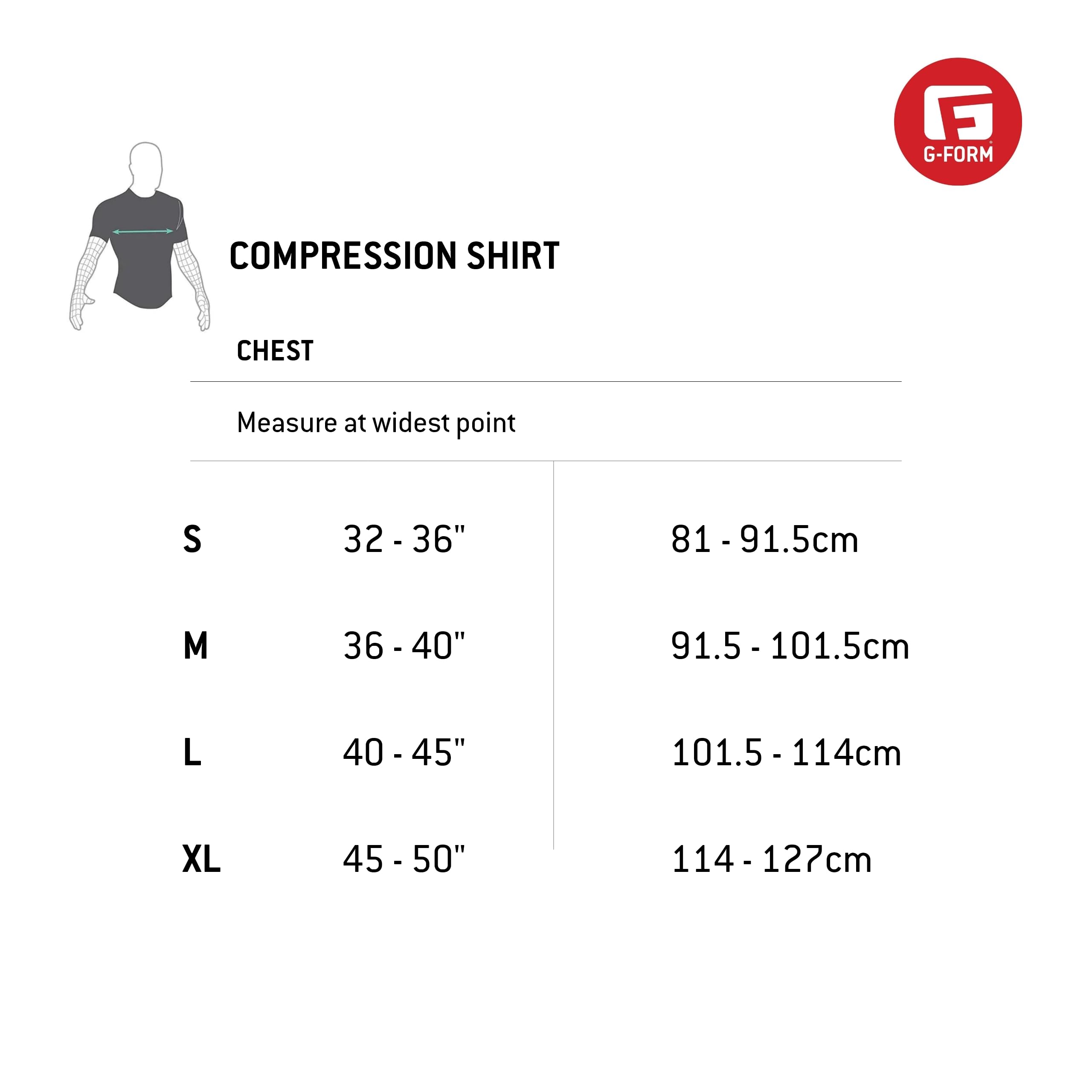 G-Form Pro-x Shirt Men Black/GF Logo 2018 Protection Haut du Corps Mixte