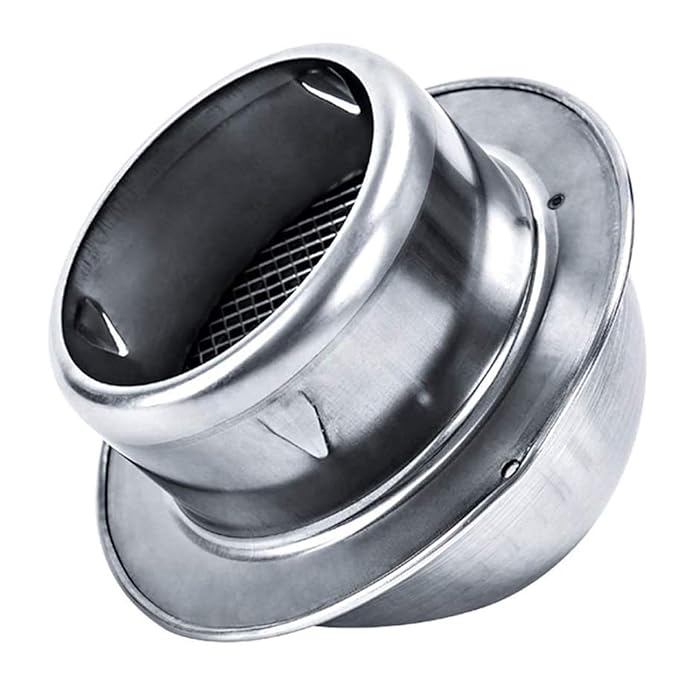 Buy Vent Cowl Cap, Chimney Cowl Cap Stainless Steel Wall Air Vent With
