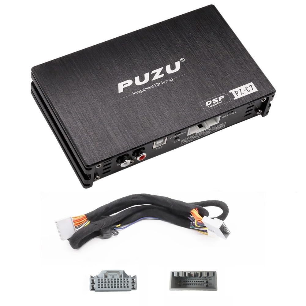 Amazon.co.jp: PUZU PZ-C7 4X 150 W 4 chから6 ch車載DSPアンプ2024 