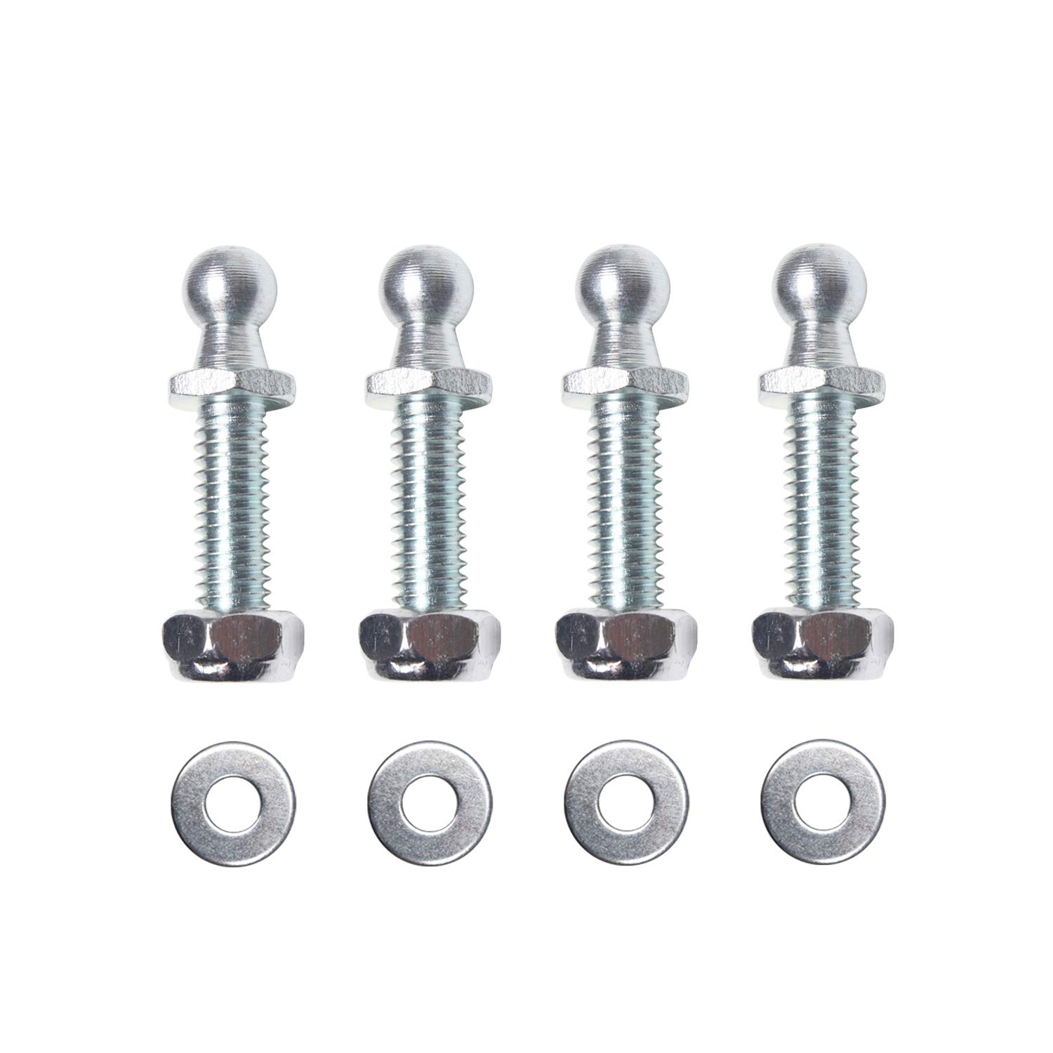 Travay10mm Ball Studs 5/16-18 Thread x 3/5" Long Shank for Universal Lift Support 10mm, 1" Long TRA-BS002
