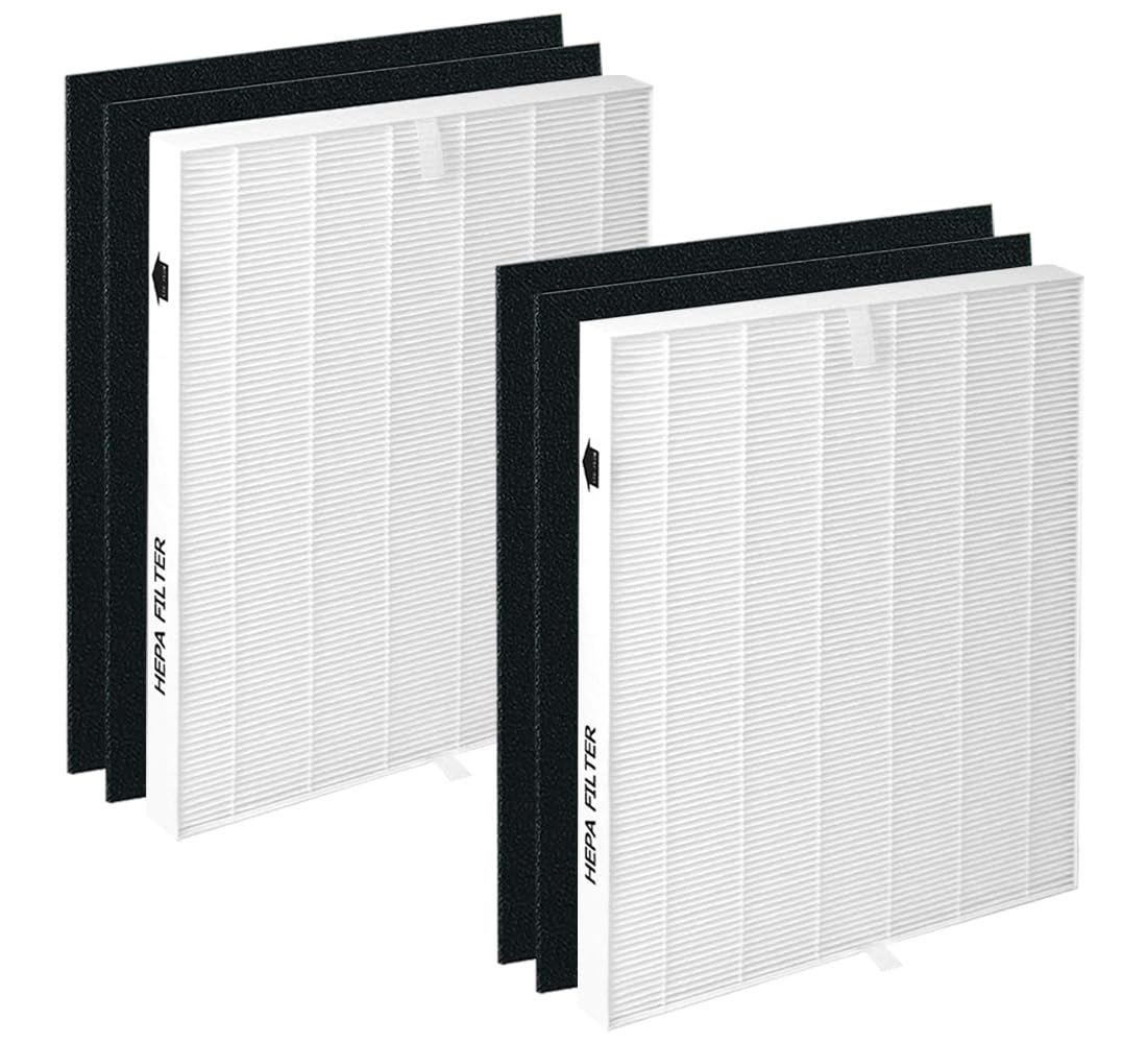AP-1512hh Replacement Filter for Coway Airmega: Fir tor AP-1512HH-FP, AP-1518R, AP-1519P, Compared to Part#3304899-2 HEPA Filters + 4 Carbon Pre-Filters