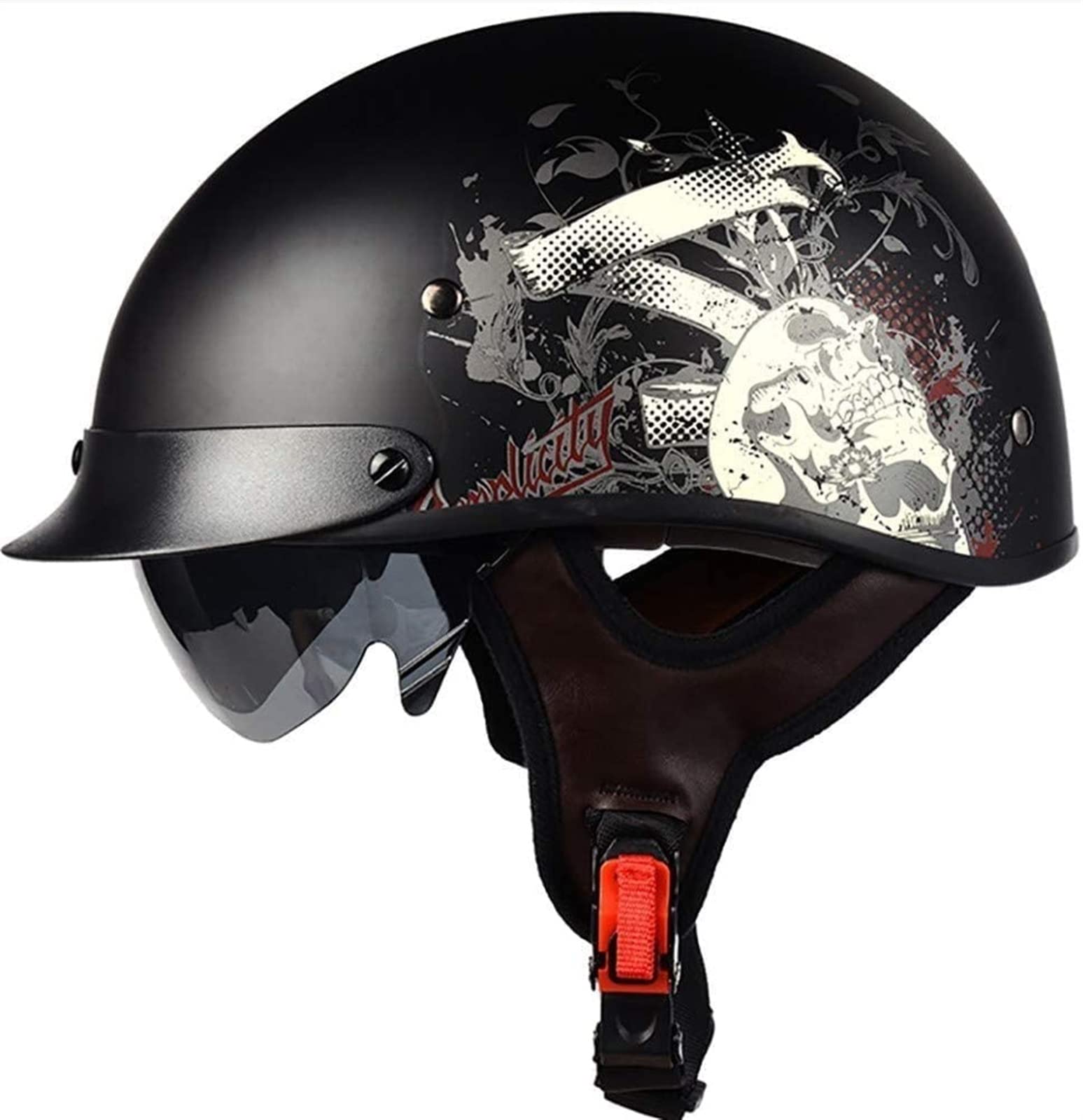 Casque Open Face Moto Jet Vintage Idéal pour vos Trajets en Scooter