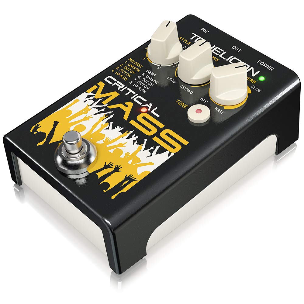 TC Helicon CRITICAL MASS - Stompbox vocale di qualità da studio per effetti sonori di grandi gruppi