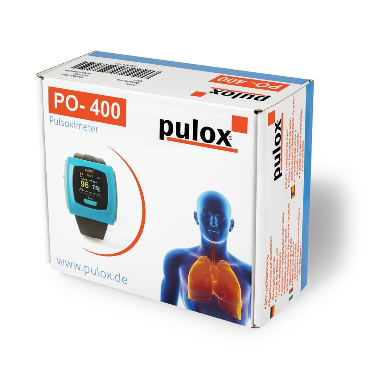 Pulsoximeter PULOX PO-400 mit Armband