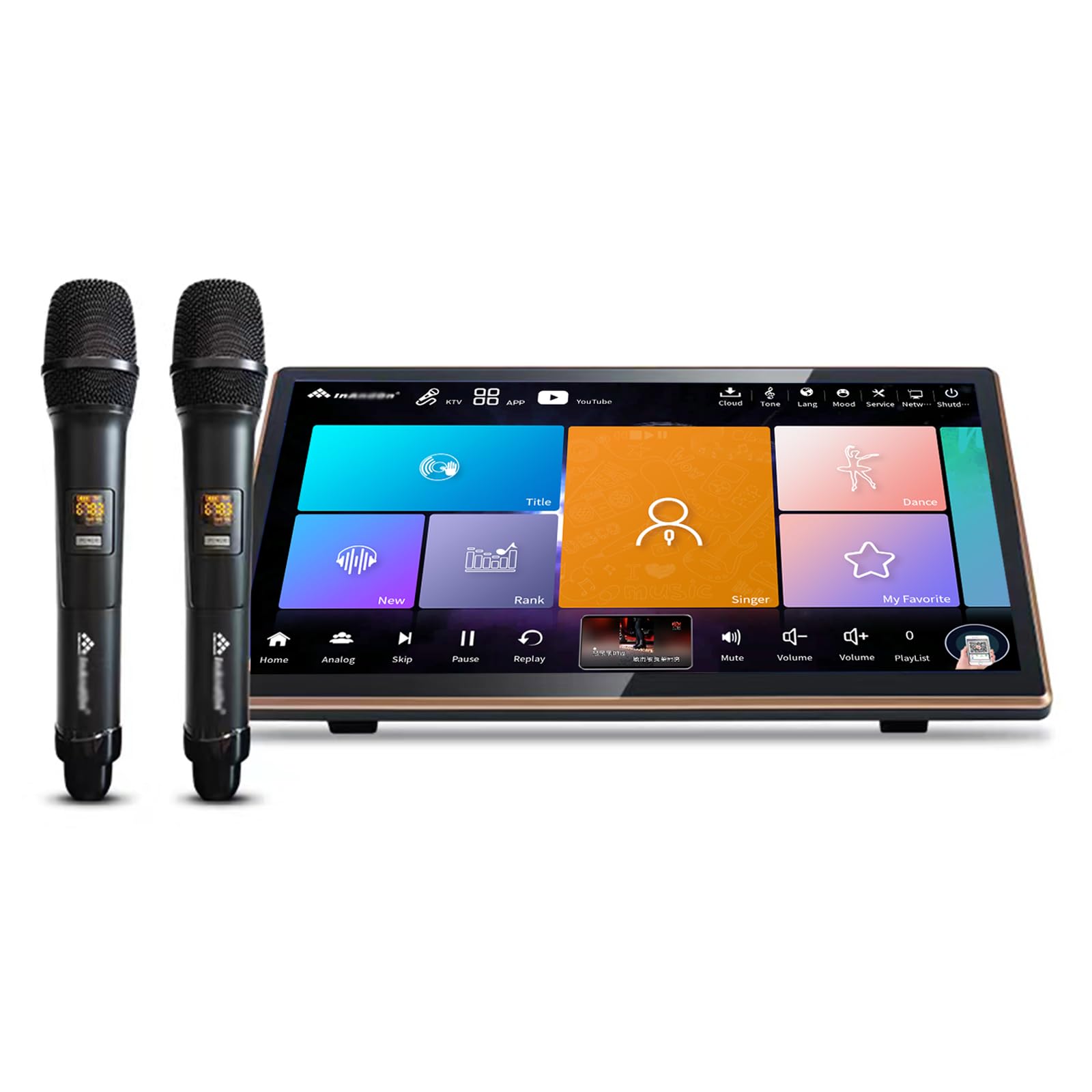 Amazon.com: 2024 New Inandonkod Karaoke Machine,18.5 Inch Touch Screen ...
