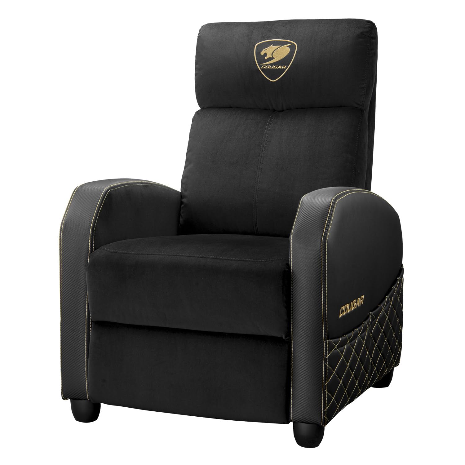 COUGAR Gaming | Fauteuil Gaming | Ranger Elite Royal - Hauteur de 100 cm - Largeur de 67 cm - Profondeur d'assise de 49 cm - Supporte jusqu'à 135 kg - Tissu Velours Respirant