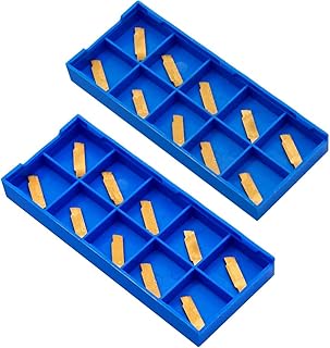 20pcs Carbide Grooving Inserts MGMN150-G (1.5mm),CNC Carbide Turning Indexable Inserts for MGEHR MGIVR Lathe Grooving Cut-Off Tool