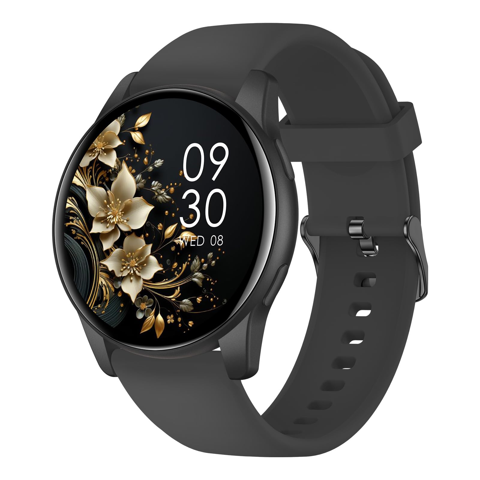 AcclaFit Smartwatch Uomo Donna con Chiamate Bluetooth, Orologio Fitness Rotondo da 1,38" con 147+ Modalità Sportive, Cardiofrequenzimetro, Sonno, IP68 Impermeabile, Compatibile con Android iOS