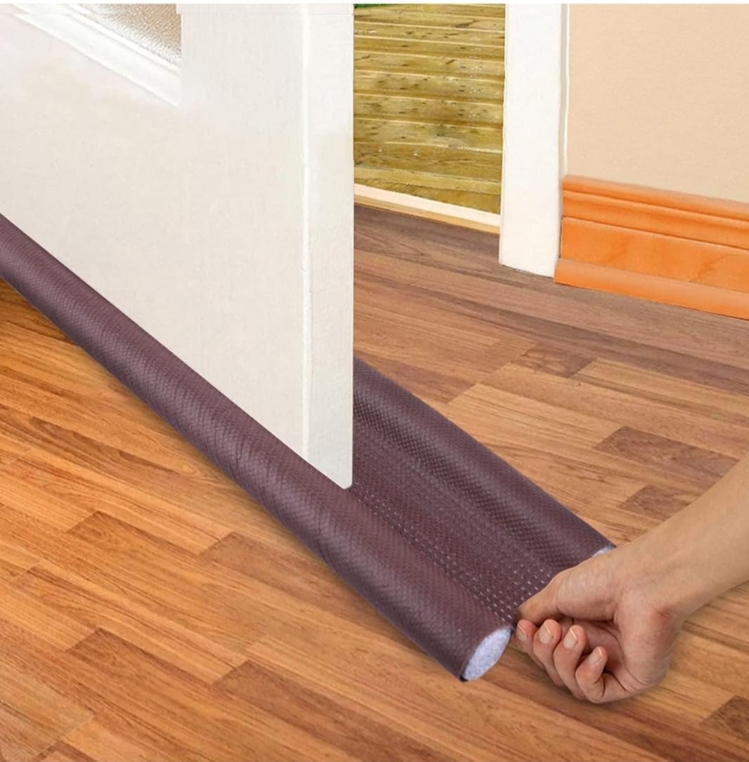 PVC Door Guard (39 Inches, Pack of 2) Gap Filler for Door Bottom Seal Strip - Sound-Proof, Reduce Noise, Energy Saving Door Stopper for Reduce Door Dust, Door Guard for Home(Brown)-image-33