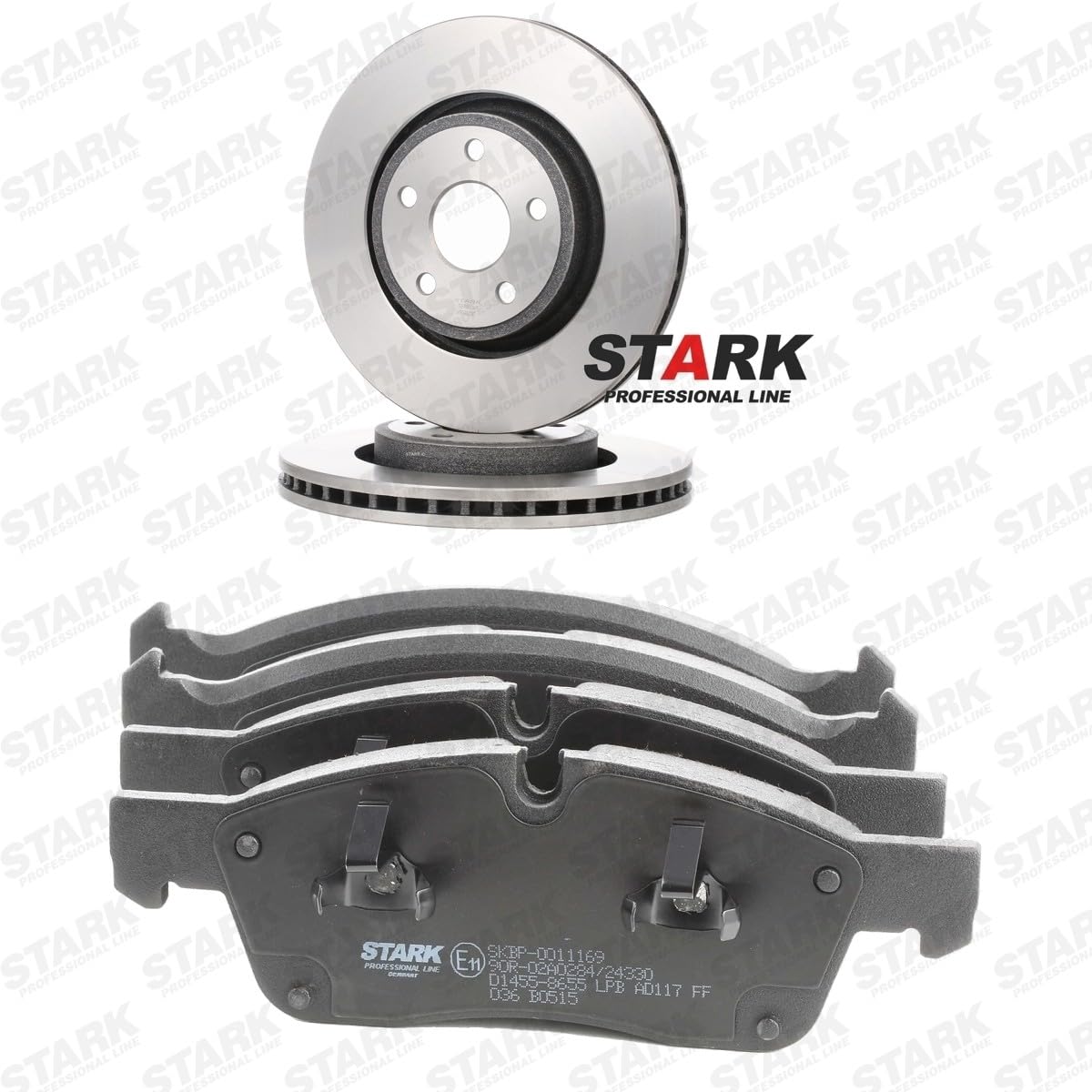 STARK Bremsen Set Vorne 350,0mm Bremsscheiben und Beläge Komplett Kompatibel mit JEEP GRAND CHEROKEE IV WK, WK2, DODGE Durango WD