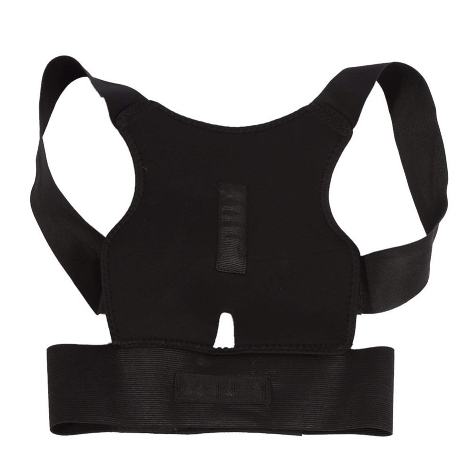 Regulowany stabilizator pleców Korektor postawy Powrót Kręgosłup Pas stabilizujący Ramię Bandaż korekcyjny lędźwiowy Gorset dla mężczyzn i kobiet (blackone M) (blackone M)