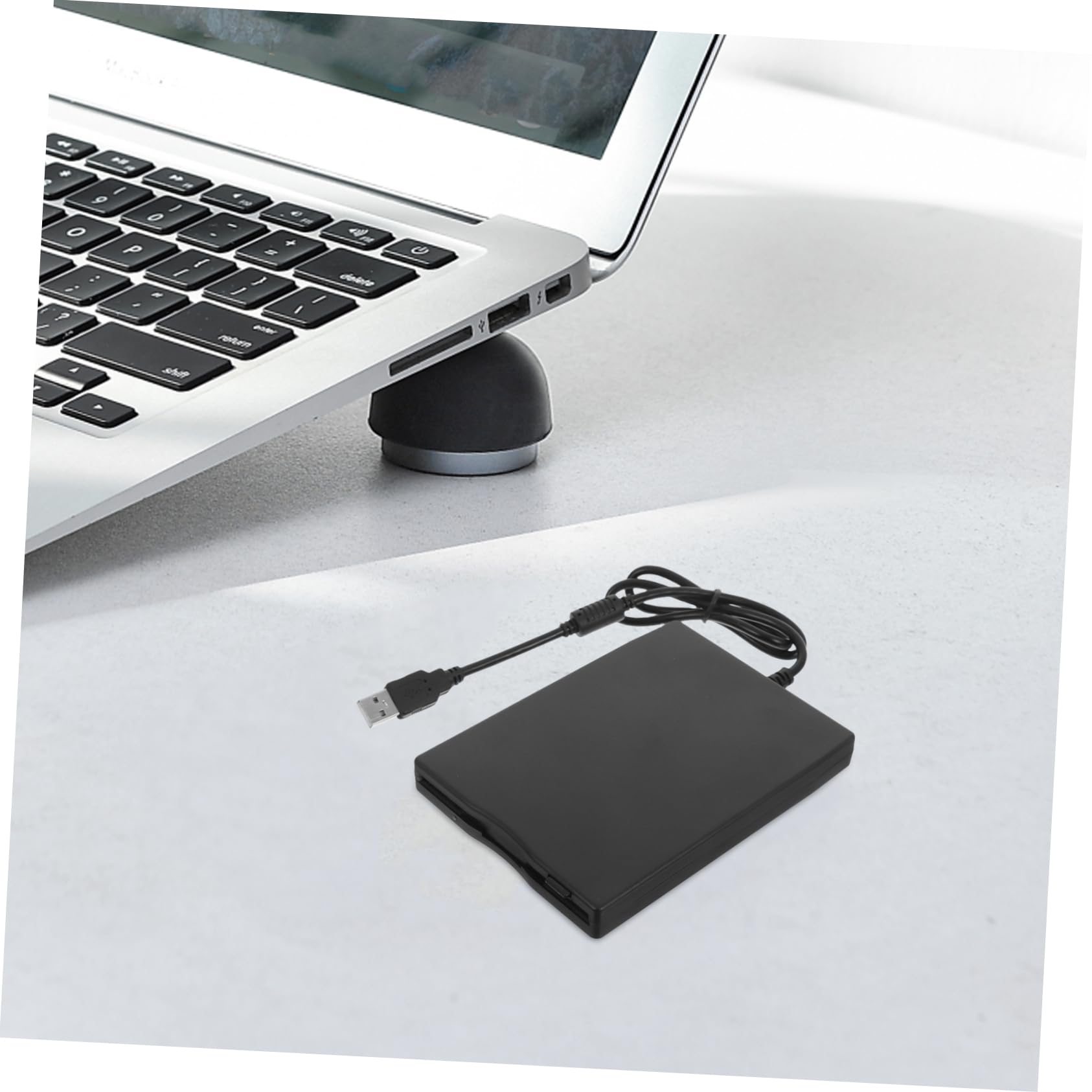 Lecteur de Disquettes en ABS Haute Vitesse avec Interface USB 2.0 USB Externe Portable 3,5 Pouces Compatible Multi-os pour Ordinateur Portable et Bureau