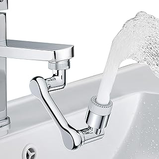 1080° Rotatable Tap Aerator Universal Spray Filter Tap,Faucet Sprayer Head,Multifunctional Faucet Extender,Swivel Tap Aerator with Filter System, Splash Filter Faucet for Kitchen Sinks Bathroom