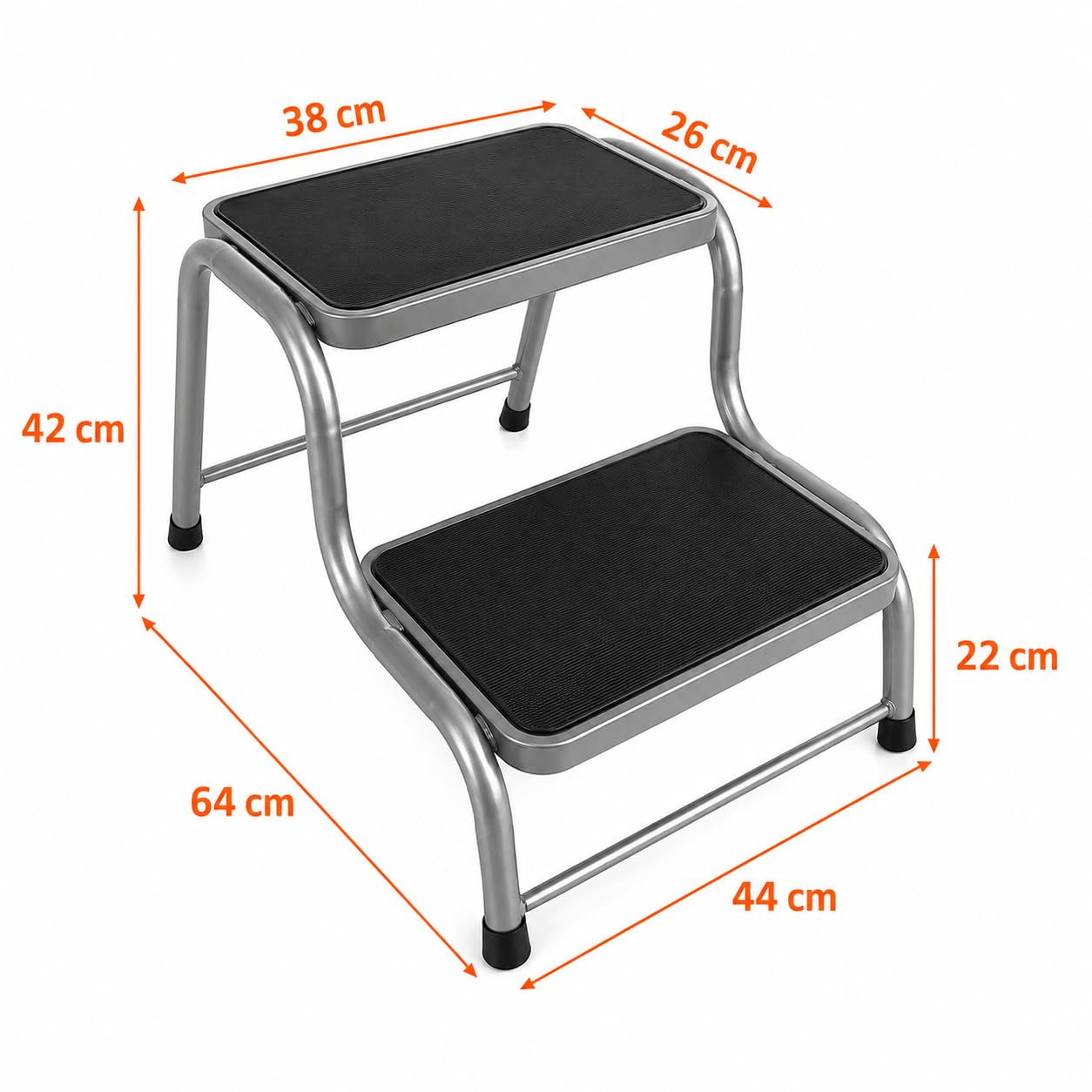universelle Doppeltrittstufe für Campin, Haushalt, Werkstatt etc.