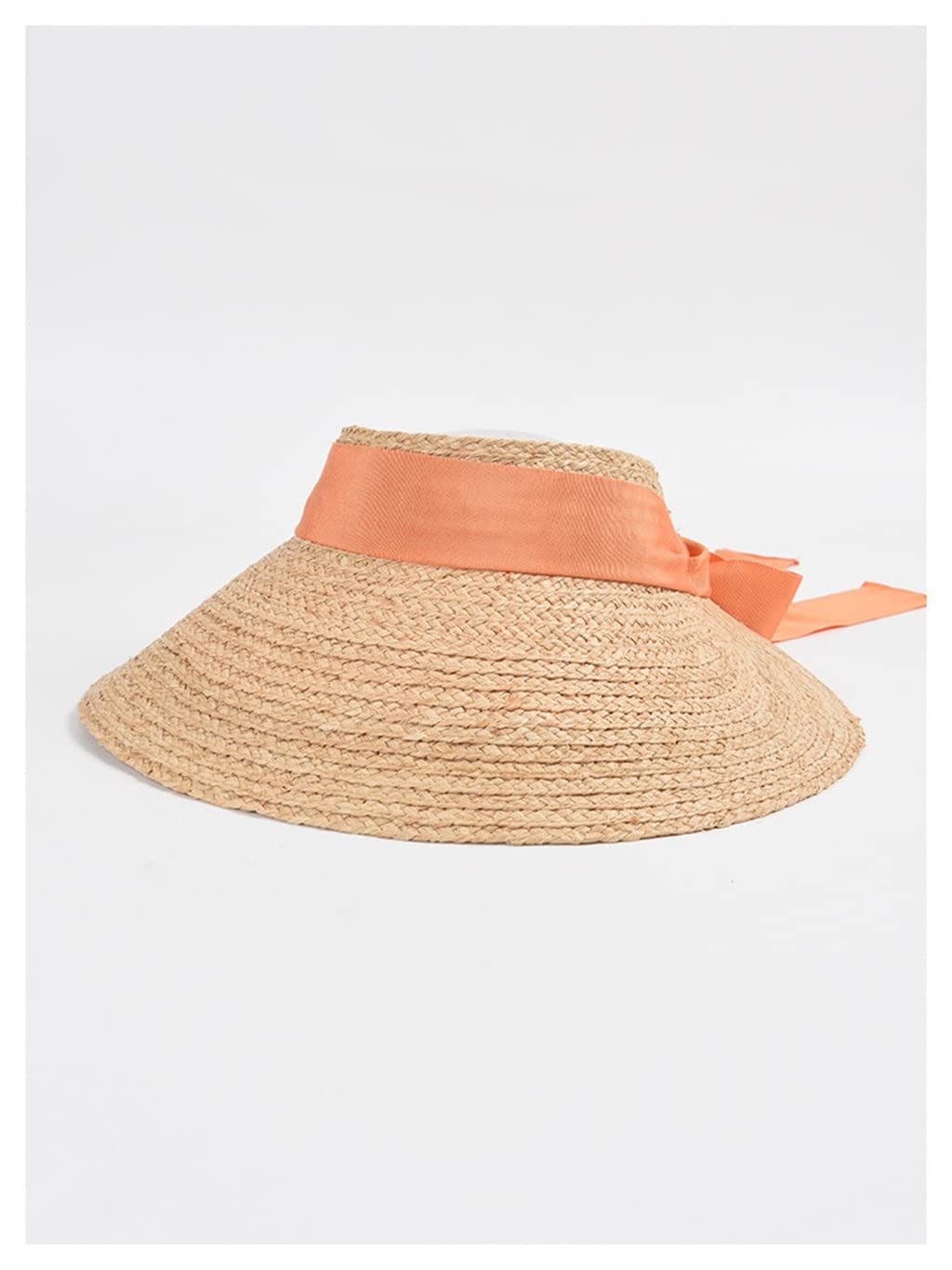 Cappellini con Visiera in Rafia a Tesa Larga per Donna Cappello Estivo da Spiaggia Pieghevole con Parte Superiore Vuota Protezione UV Grandi Cappelli da Sole