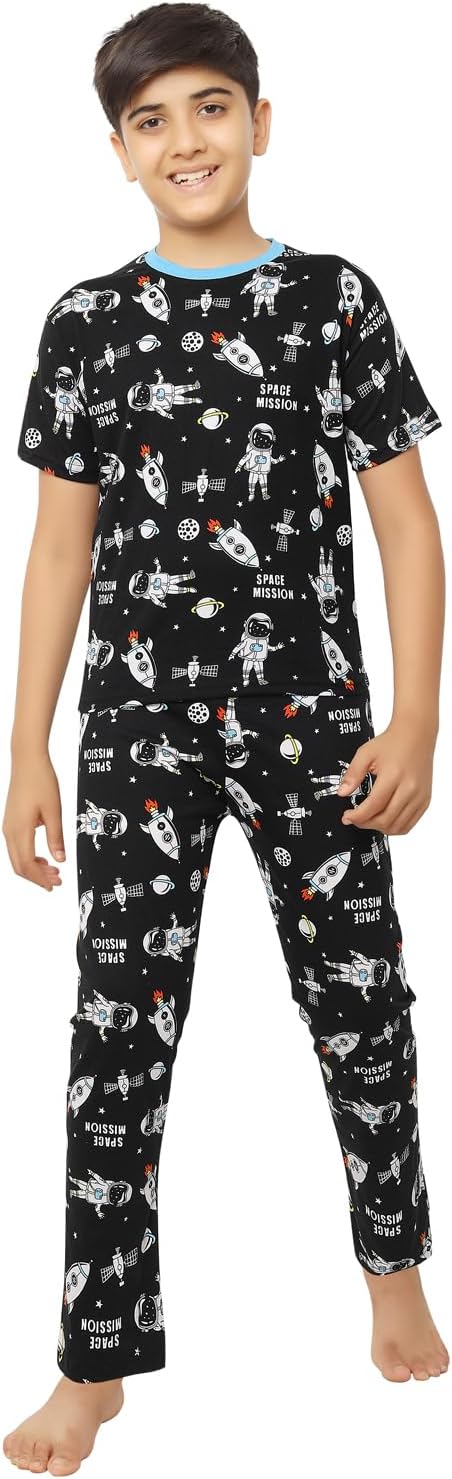 Ninos DreamsBoys Cotton Coord Set/Boys Night Suit/Boys Loungewear/Boys Night Dress