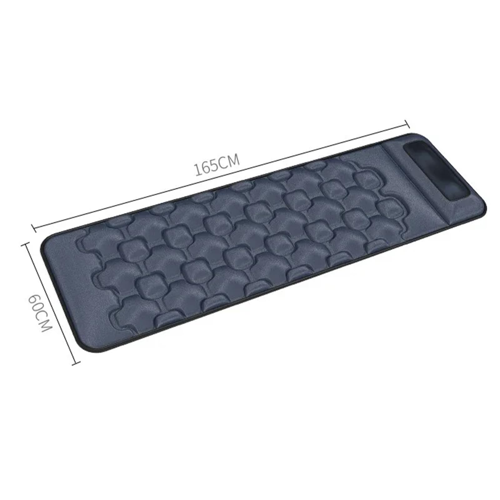 BONPLUS Tapis de massage complet du corps, 12 moteurs de massage, masseur cervical, 10 modes, masseur shiatsu pour le dos, le cou, les jambes, les fesses avec télécommande