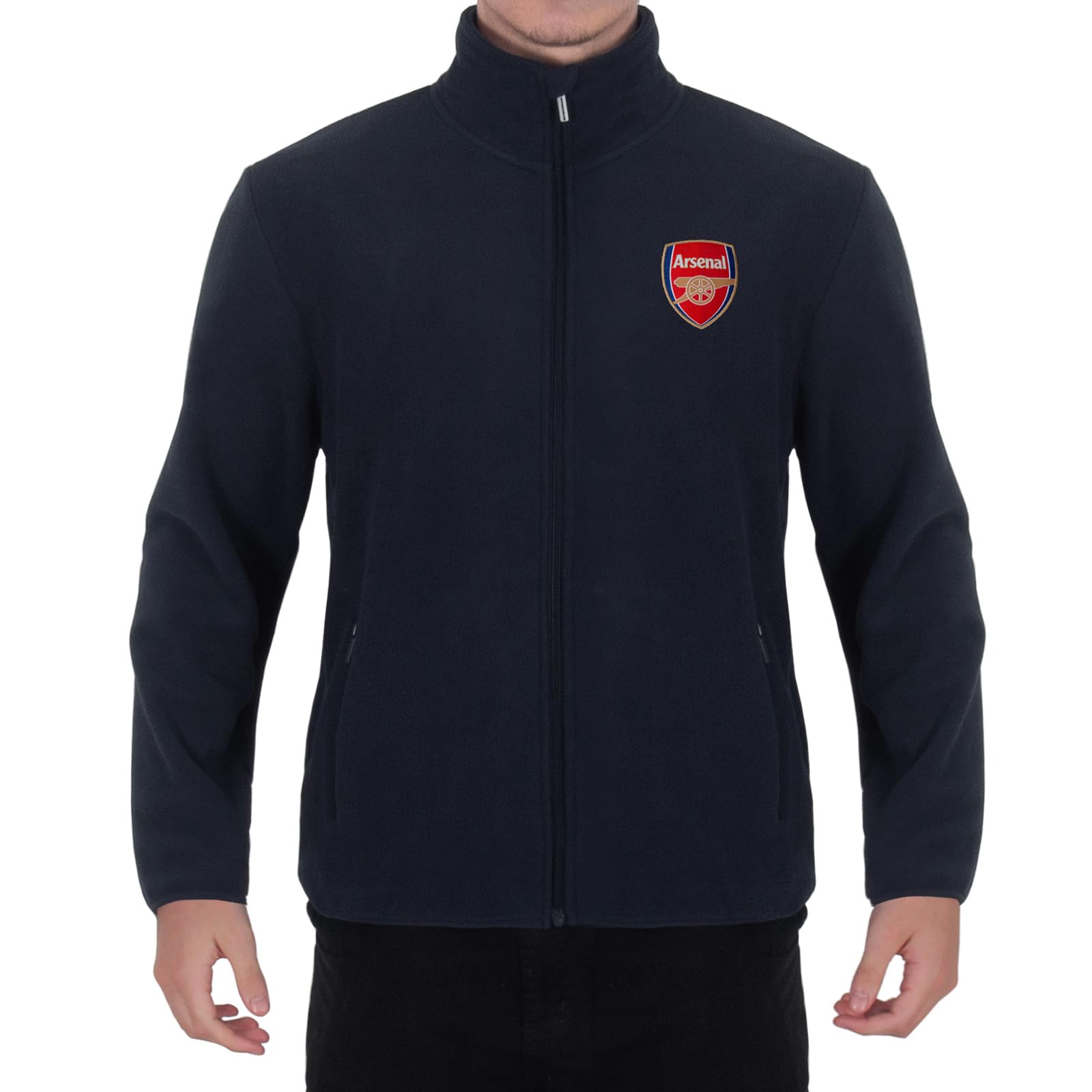 Arsenal Men's Navy F.c. Official Full Zip Fleece Jacket – 3XL